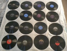 16 x 10 inch 78 rpm  Records.