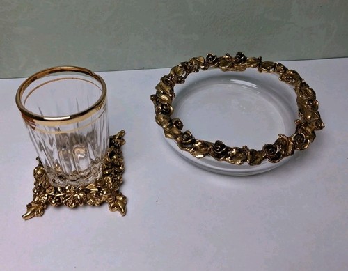 Vtg hollywood regency gold - hollywood,