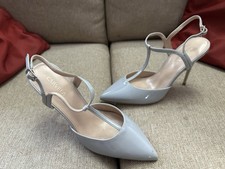 Carvela Lulu Duck Egg Blue Ladies Strap Court Stiletto Shoe UK4 / EU37 Brand New