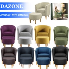 Accent Arm Chair With Ottoman