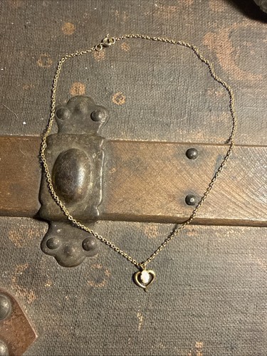 Vintage opal heart pendant - opal,