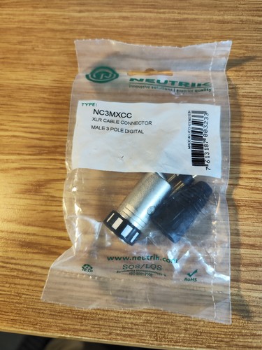 Neutrik nc3mxx pole - 3-pole, xlr