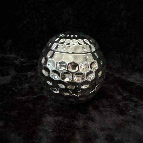 Silver disco ball oil - ball,
