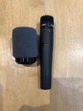 Shure SM57 with pop shield