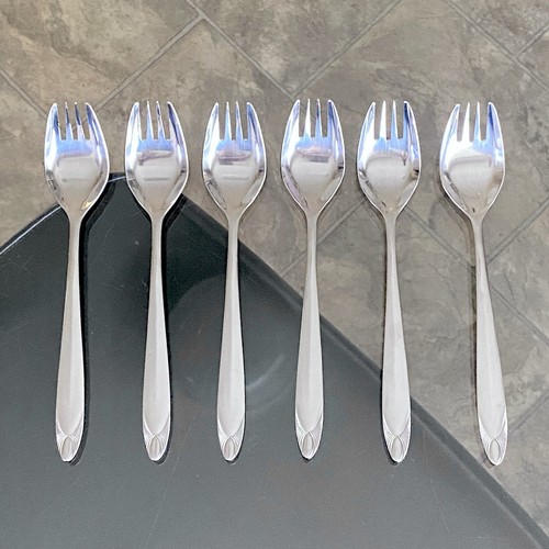 Set vintage 70s stainless - 6x,