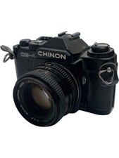 Chinon CE-4 SLR Film Camera 50mm Lens Classic Vintage Photography - Untested