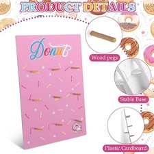 Jetec Wall Donut Stand Display Stand Reusable Donut Holder Board (PACK OPENED)