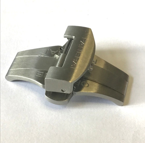 22mm brushed steel deployment - steel,