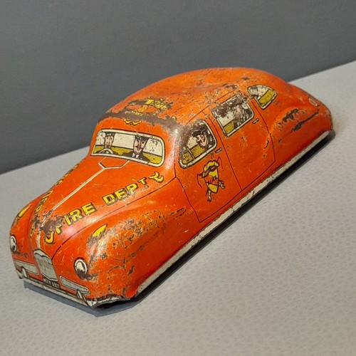 Vintage tinplate fire - fire, chief