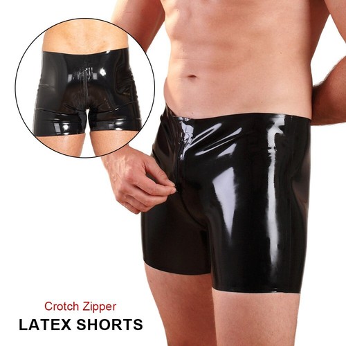 Mens latex gummi shorts - latex,