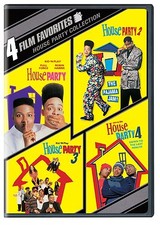 HOUSE PARTY 1 2 3 & 4 Movie Pack (Kid'N'Play)   -  DVD - REGION 1 - SEALED