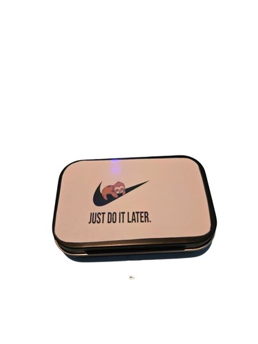 Tobacco tin 1oz - 1oz, hinged