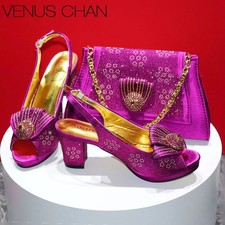 Peep Toe Shoes Matching Bag