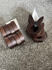 8 x John Ash Dark Brown Wooden
