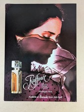 Raffinee Perfume Houbigant Paris Original 1983 Paper Magazine Advert