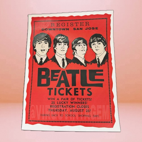 The beatles 1966 ticket - beatles,