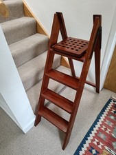 Mahogany wood steps for