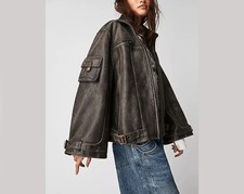 Women's Black Distressed