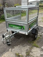Erde 107trailer, With Added Mesh Sides And Cover, Complete With Jockey Wheel