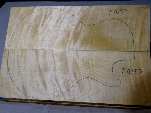 Flame maple carved top - maple,