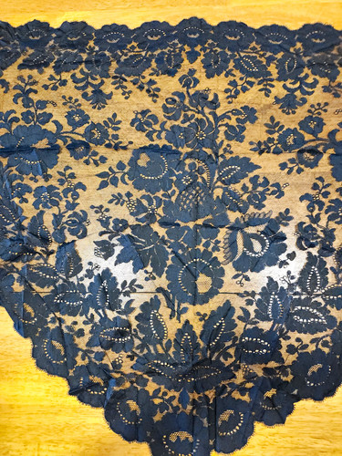 Vintage black bobbin - bobbin, lace