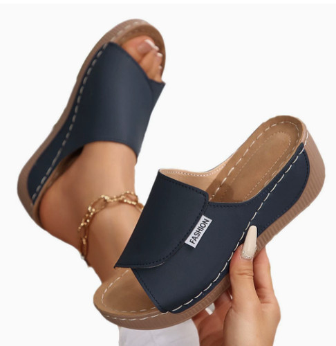 Women wedge sandals open - sandals, toe
