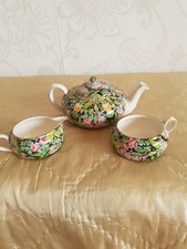 Vintage Lord Nelson Black Beauty Chintz Tea Set