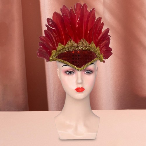 Feather headdress hair band - feather,