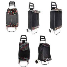 25L Shopping Trolley Lightweight Folding 2 Wheel Cart Luggage Waterproof Grocery