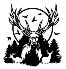 Stag Vinyl Sticker Motorhome