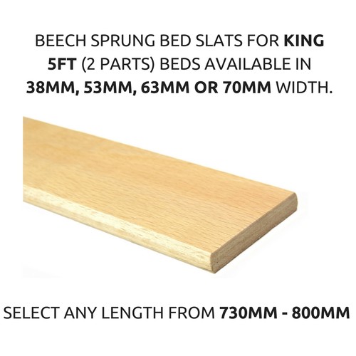 Replacement 5ft king bed - bed, beech