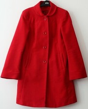 Ladies Red, Velvet looking  cotton coat. Size 10 by Dorothy Perkins