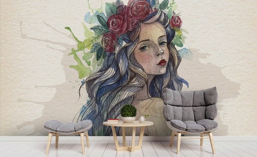 Hand draw girl wallpaper - hand,