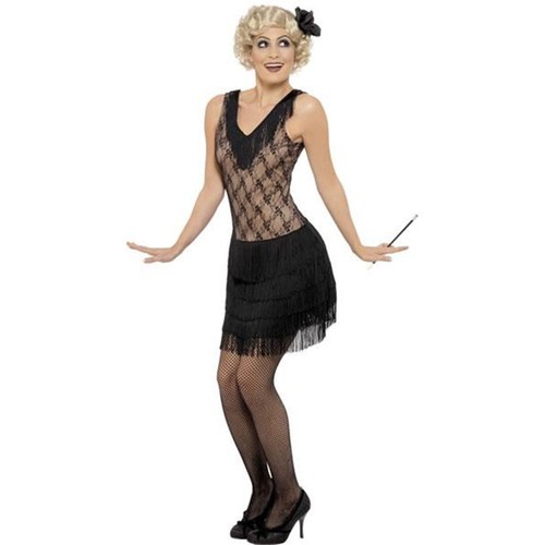 Ladies 1920 black flapper - 1920's,