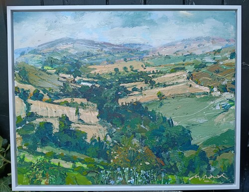 Swaledale framed oil on - swaledale,, framed,oil
