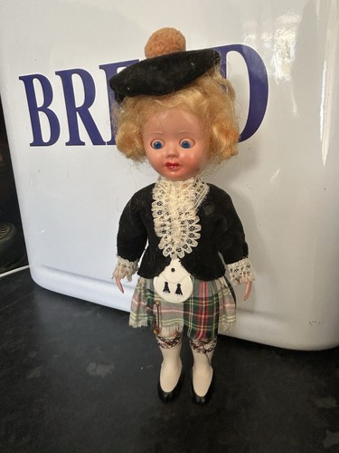 Vintage girl doll scottish - girl,