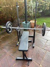 Black Squat Rack Barbell Bench