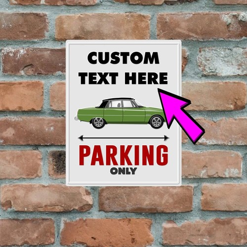 Custom text man - cave, metal