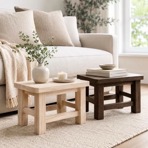 Sturdy rectangular low - sturdy, stool