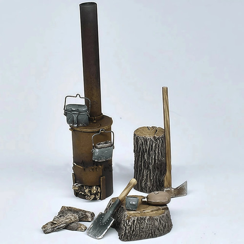 Scale military campfire - scale,