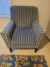 Striped fabric NEXT armchair