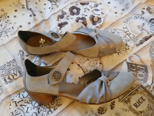 Rieker Mirjam Grey Low Heel Shoes SIZE UK 7-7.5 /41 - Worn Once