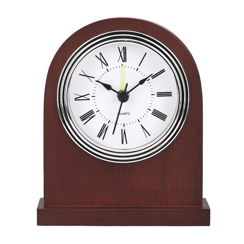 Table clock wooden - table, clock,