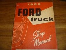 1956 Ford F-Series F100 Truck Shop Service Repair Manual  