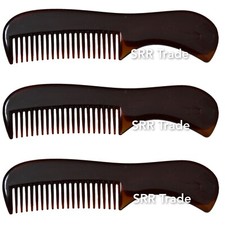 3 x Fine Toothed Beard Comb and Moustache Comb Pocket Sized Grooming 7.3cm UK