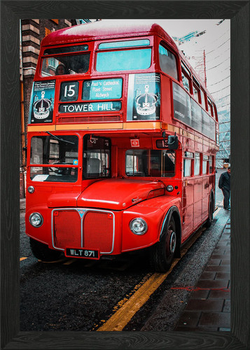 London bus framed wall art - framed,