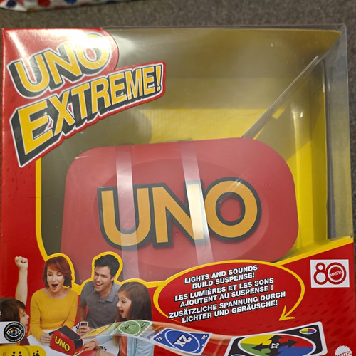 Mattel uno extreme card - card, game