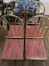 Vintage Brass Faux Bamboo