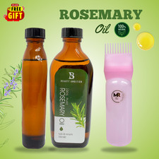 Pure Rosemary Oil For Hair Growth With Hair Precision Oil Applicator Bottle Comb
