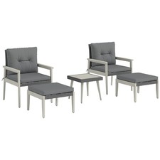 Outsunny 5-Pieces Rattan Patio